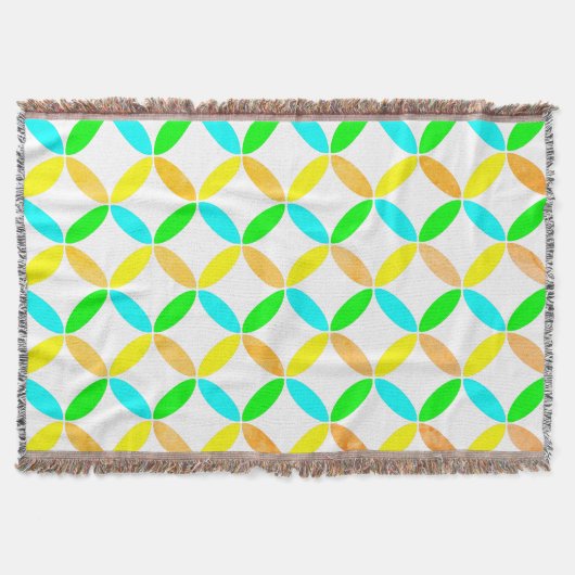 Ellipse Pattern Abstrakt Art Decke (Vorderseite)