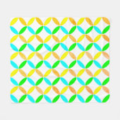 Ellipse Pattern Abstrakt Art Fleecedecke (Vorderseite (Horizontal))