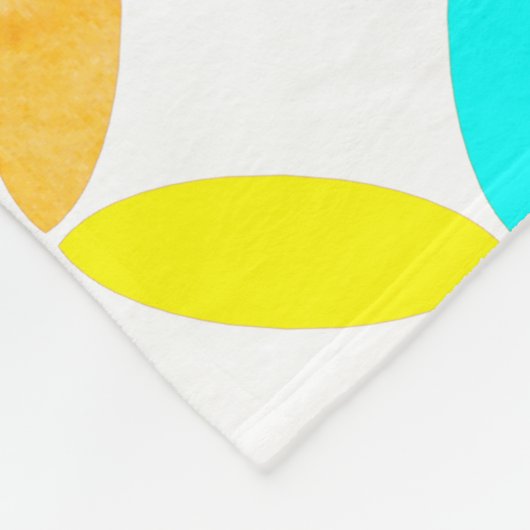 Ellipse Pattern Abstrakt Art Fleecedecke (Ecke)