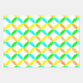 Ellipse Pattern Abstrakt Art Geschenkpapier Set (Vorderseite)