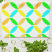 Ellipse Pattern Abstrakt Art Geschirrtuch (Gefaltet)