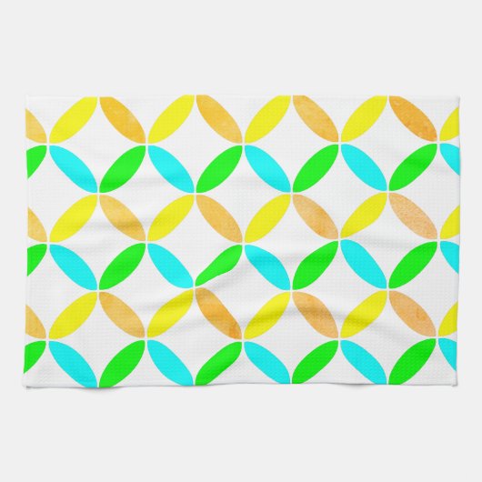 Ellipse Pattern Abstrakt Art Geschirrtuch (Horizontal)