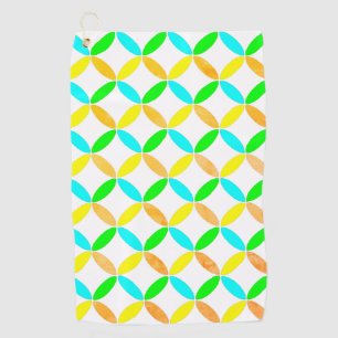 Ellipse Pattern Abstrakt Art Golfhandtuch