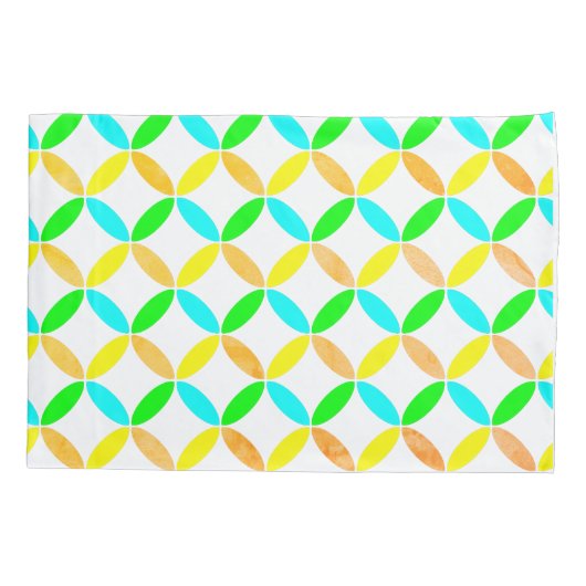 Ellipse Pattern Abstrakt Art Kissenbezug (Rückseite)