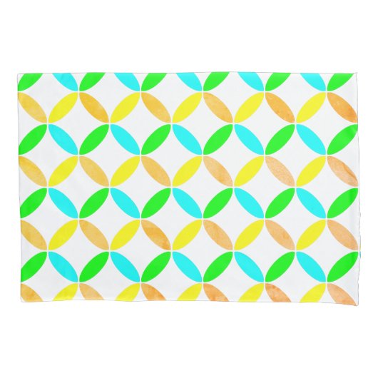 Ellipse Pattern Abstrakt Art Kissenbezug (Vorderseite)