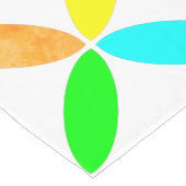 Ellipse Pattern Abstrakt Art Kurzer Tischläufer (Ecke)