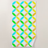 Ellipse Pattern Abstrakt Art Strandtuch (Vorderseite)