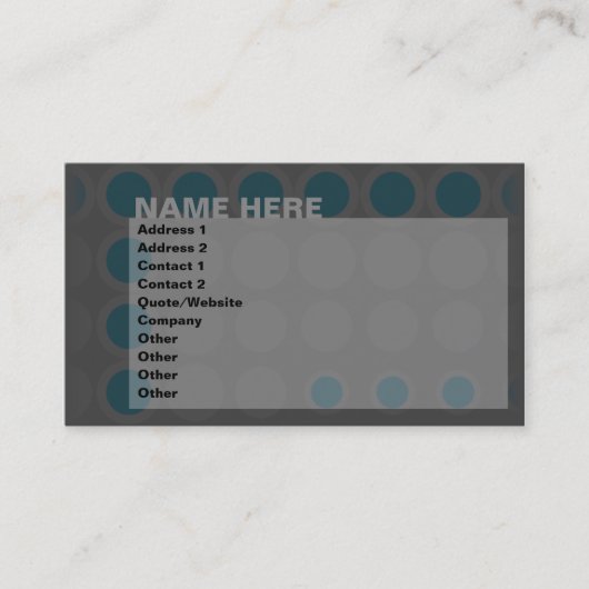 Ellipse: Tees: Visitenkarte (Vorderseite)