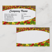 Elliptisch - Meer der Tulipen Visitenkarte (Vorne/Hinten)