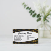 Elliptisch - Tone Corner - Amber Visitenkarte (Stehend Vorderseite)