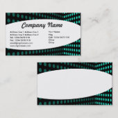 Elliptisch - Tone Corner - Aqua Visitenkarte (Vorne/Hinten)