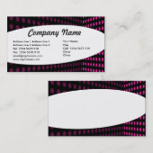 Elliptisch - Tone Corner - Hot Pink Visitenkarte (Vorne/Hinten)