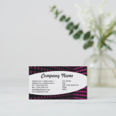 Elliptisch - Tone Corner - Hot Pink Visitenkarte (Stehend Vorderseite)