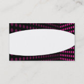 Elliptisch - Tone Corner - Hot Pink Visitenkarte (Rückseite)