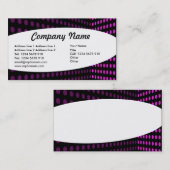 Elliptisch - Tone Corner - Magenta Visitenkarte (Vorne/Hinten)