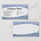 Elliptisch - Tone Corner - See und Himmel Visitenkarte (Vorne/Hinten)