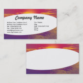 Elliptisch - Tone Corner - Sunrise Sunset Visitenkarte (Vorne/Hinten)