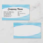 Elliptisch - Wellblau Visitenkarte (Vorne/Hinten)