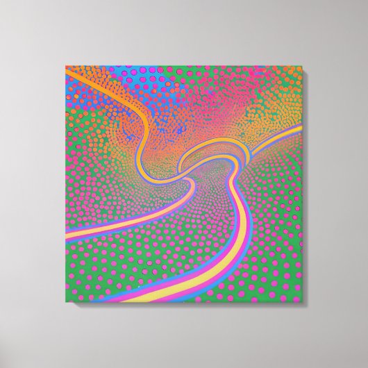 Elliptische Kurve und homogene Dispersion Leinwanddruck (Vorderseite)