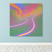 Elliptische Kurve und homogene Dispersion Leinwanddruck (Insitu (Holzboden))