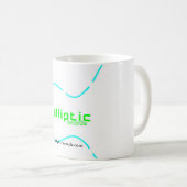 Elliptische Plattenen-Tasse Kaffeetasse (VorderseiteRechts)