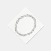 Elliptische Rahmen Napkins Serviette (Ecke)