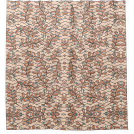 Elliptischer Botanischer Abstrakter Joystick Duschvorhang