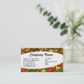 Elliptisches Meer von Tulipen III Visitenkarte (Stehend Vorderseite)