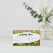 Elliptisches Meer von Tulips II Visitenkarte (Stehend Vorderseite)