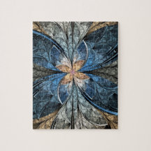 Elliptisches Schmetterlings-Puzzlespiel mit Zinn