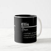 Ellis Boy Name Definition Personalized Mug Zweifarbige Tasse (VorderseiteRechts)