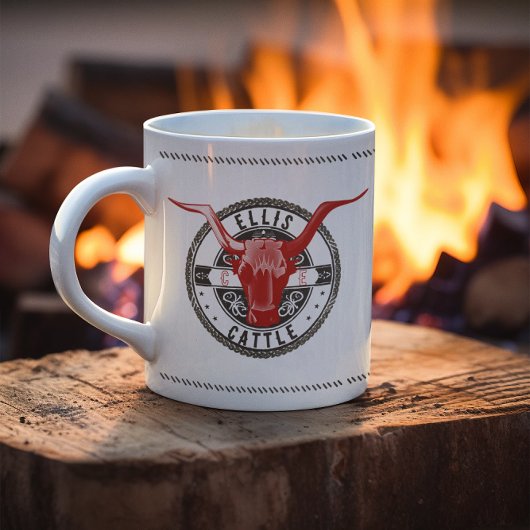 Ellis Cattle Personalisiertes Logo Kaffeetasse
