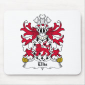 Ellis Familienwappen Mousepad (Vorne)