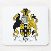 Ellis Familienwappen Mousepad (Vorne)