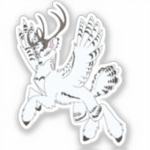 Ellis Fantasy Reindeer Custom-Cut Vinyl Sticker (Vorderseite)