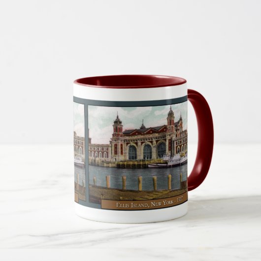 Ellis Island Coffee Tasse (VorderseiteRechts)