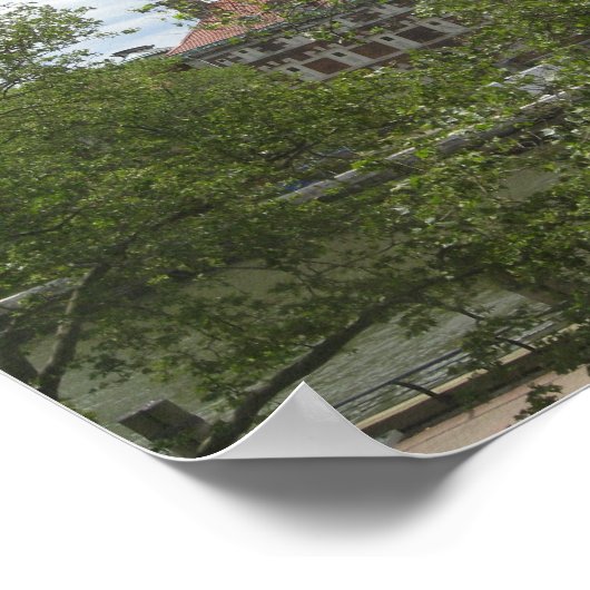 Ellis Island Dorms Poster (Ecke)