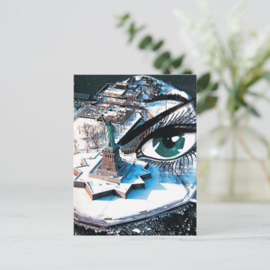 Ellis Island eye Postcard Postkarte (Stehend Vorderseite)