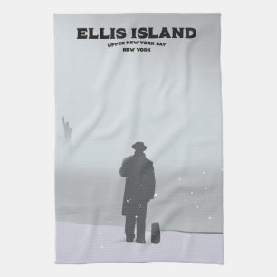 Ellis Island New York NYC Geschirrtuch