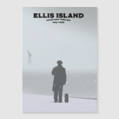 Ellis Island New York NYC Magnetkarte (Vorderseite)