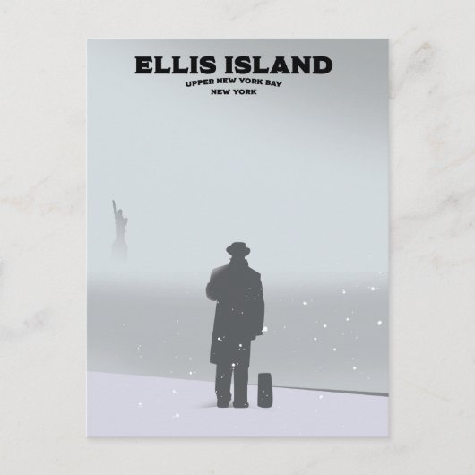 Ellis Island New York NYC Postkarte (Vorderseite)