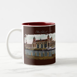 Ellis Island Painted Coffee Tasse