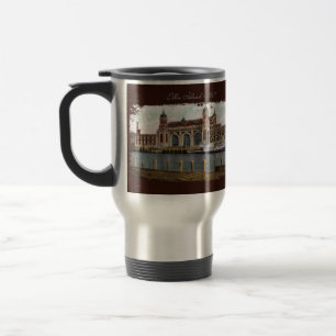 Ellis-Island-Reise-Tasse mit Aufdruck Reisebecher