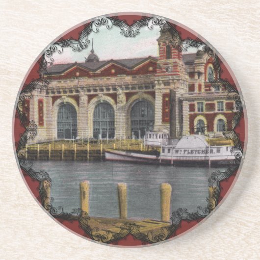 Ellis Island Vintage Untersetzer (Vorne)
