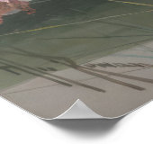 Ellis Rowan Pink Water Lily Vintage Blume Poster (Ecke)