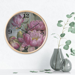 Ellis Rowan Pink Water Lily Vintage Blume Uhr