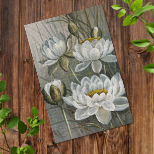 Ellis Rowan White Water Lily Vintage Blume Puzzle