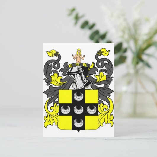 Ellis-Wappen Postkarte (Stehend Vorderseite)