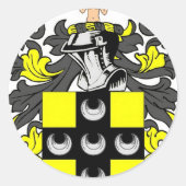 Ellis-Wappen Runder Aufkleber (Vorderseite)