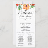 Ellison Katholic Wedding Program with Mass (Vorderseite)